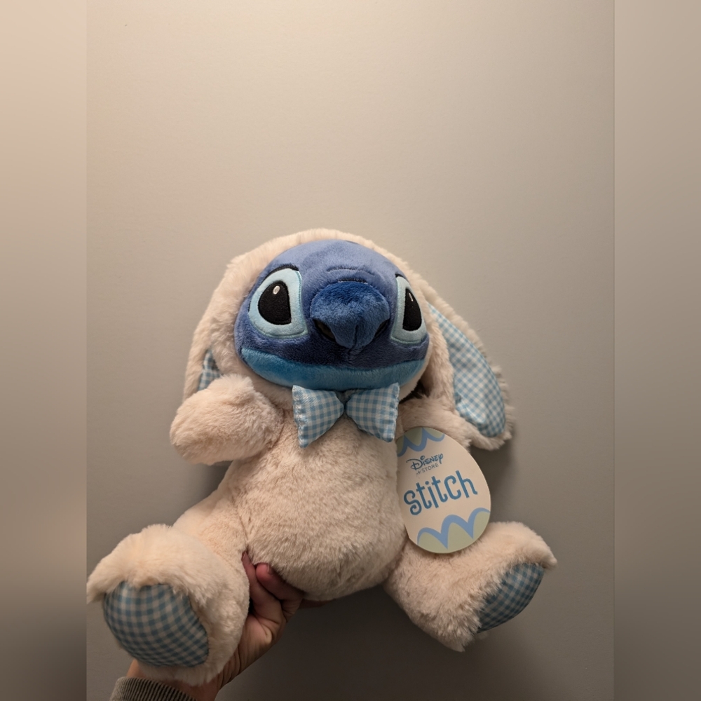 Disney store Stitch Easter bunny plush BNWT
